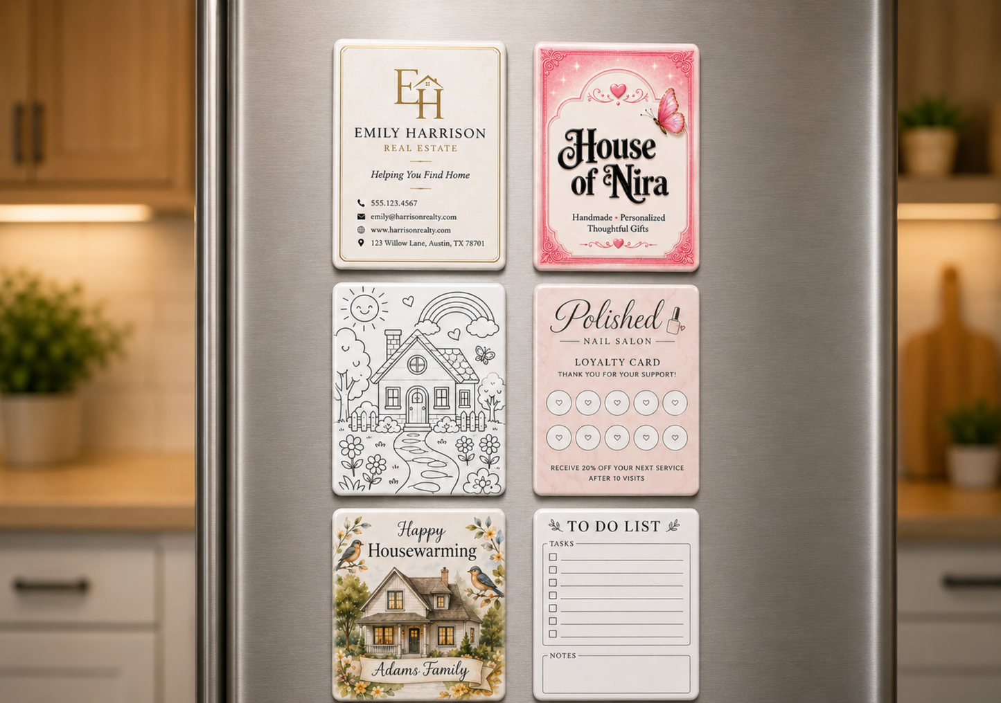 Rectangle Photo Magnets